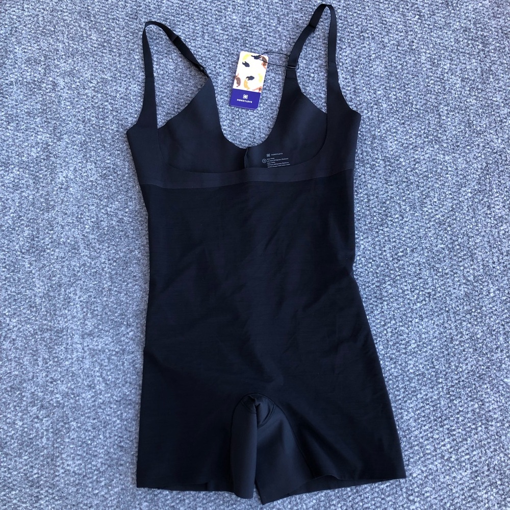 Honeylove open bust mid thigh bodysuit size 1X